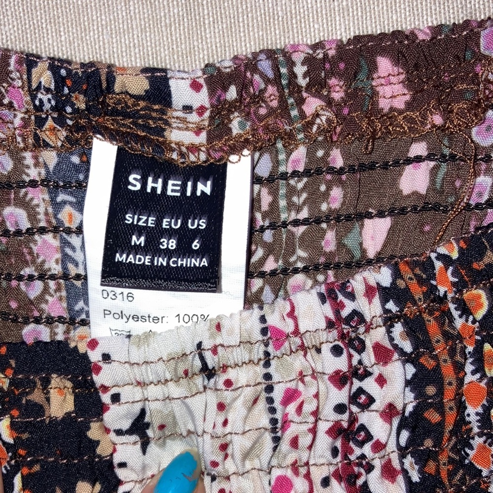 Boho Elastic Waist Shorts size‎ M - Picture 3 of 5